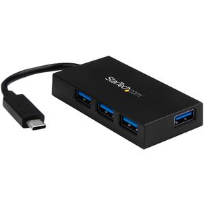 StarTech.com HB30C4AFS hub di interfaccia USB 3.2 Gen 1 (3.1 Gen 1) Type-C 5000 Mbit/s Nero