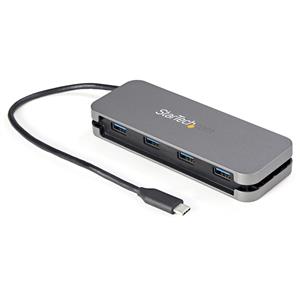 StarTech.com HB30CM4AB hub di interfaccia USB 3.2 Gen 1 (3.1 Gen 1) Type-C 5000 Mbit/s Nero, Grigio