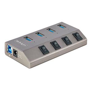 StarTech.com 5G4AIBS-USB-HUB-EU hub di interfaccia USB 3.2 Gen 1 (3.1 Gen 1) Type-B 5000 Mbit/s Grigio