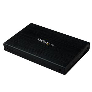 StarTech.com S2510BMU33 contenitore di unità di archiviazione Custodia per Disco Rigido (HDD) Nero 2.5 Alimentazione USB