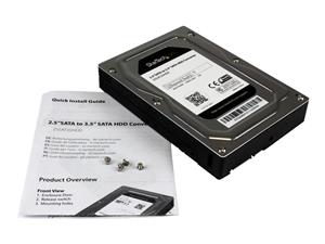 StarTech.com 25SAT35HDD pannello drive bay 8,89 cm (3.5) Vassoio per unità di memorizzazione Nero, Argento