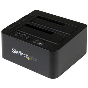 StarTech.com SDOCK2U313R duplicatore multimediale Duplicatore HDD 2 copie Nero