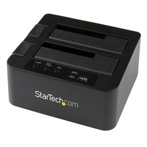 StarTech.com SDOCK2U33RE duplicatore multimediale Duplicatore HDD/SSD 1 copie Nero