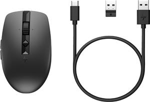 HP 715 Rechargeable Multi-Device mouse Ufficio Ambidestro RF senza fili + Bluetooth 3000 DPI