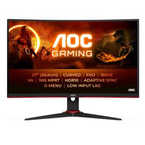 AOC G2 C27G2E/BK Monitor PC 68,6 cm (27) 1920 x 1080 Pixel Nero, Rosso