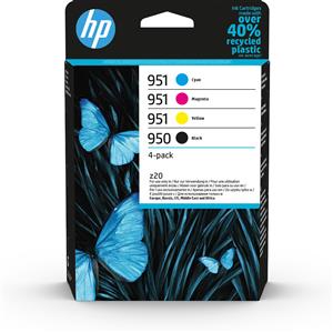 HP 950 Black/951 Cyan/Magenta/Yellow 4-pack Original Ink Cartridges cartuccia d'inchiostro 4 pz Originale Resa standard