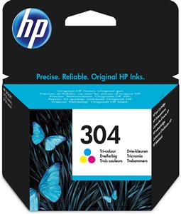 HP 304 Tri-color Original Ink Cartridge cartuccia d'inchiostro 1 pz Resa standard Ciano, Magenta, Giallo