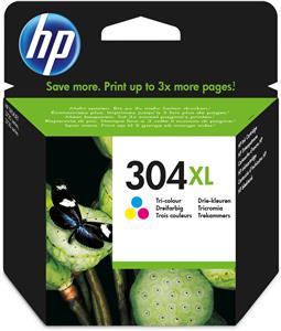 HP 304XL Tri-color Original Ink Cartridge cartuccia d'inchiostro 1 pz Resa elevata (XL) Ciano, Magenta, Giallo