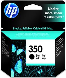 HP 350 Black Original Ink Cartridge cartuccia d'inchiostro 1 pz Resa standard