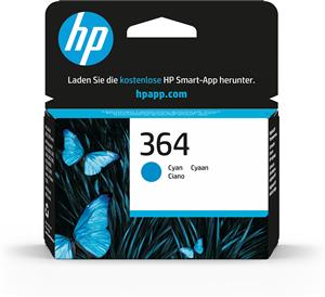 HP 364 Cyan Original Ink Cartridge cartuccia d'inchiostro 1 pz Resa standard