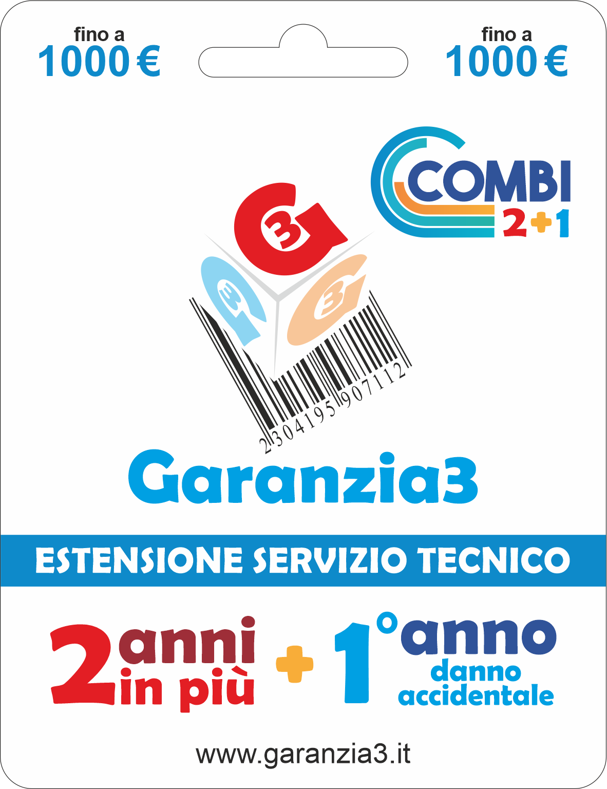 Garanzia3 - Garanzia Combo 2+1 Massimale 1000€