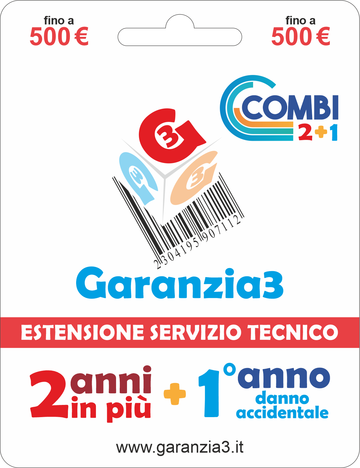 Garanzia3 - Garanzia Combo 2+1 Massimale 500€